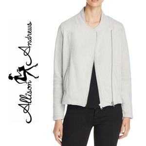 NWT ALLISON ANDREWS Fleece Motorcycly Jacket Coat